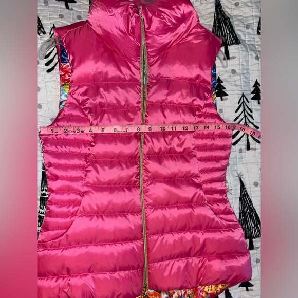 🦋 NWT Lilly Pulitzer Allie packable vest Capri pink style 86847 size small - Picture 10 of 13